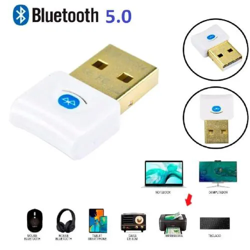 Adaptador Bluetooth USB 5.0 Dongle AD-14 Shinka - Imagem 2