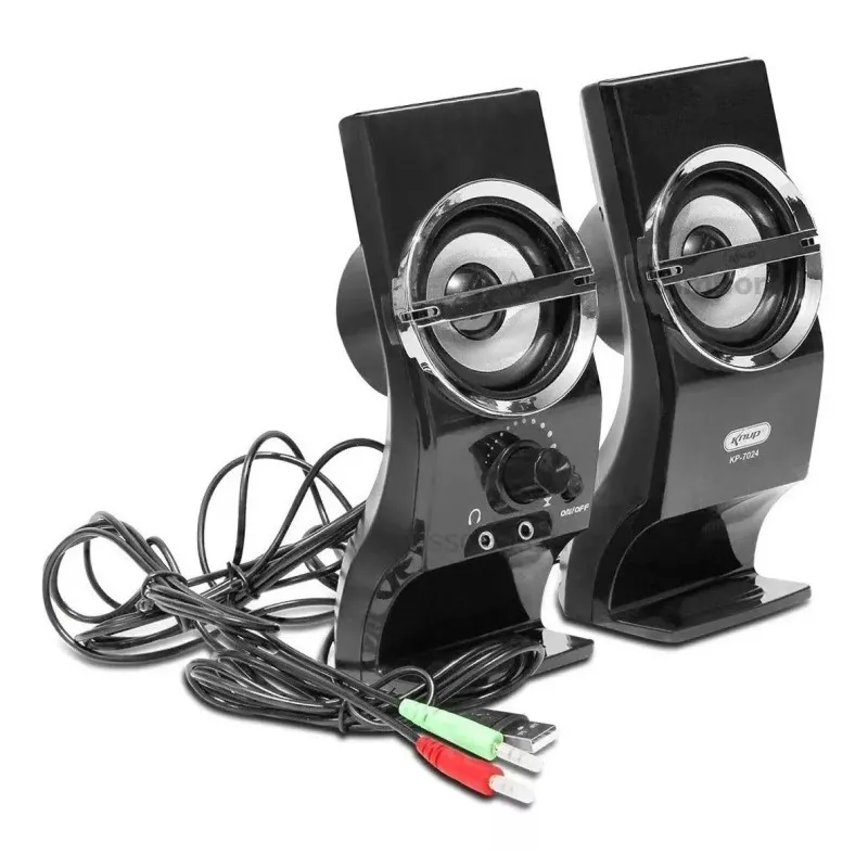 CAIXA DE SOM 12WATTS RMS (6WX2) USB/P2 KP-7024 KNUP - Imagem 3