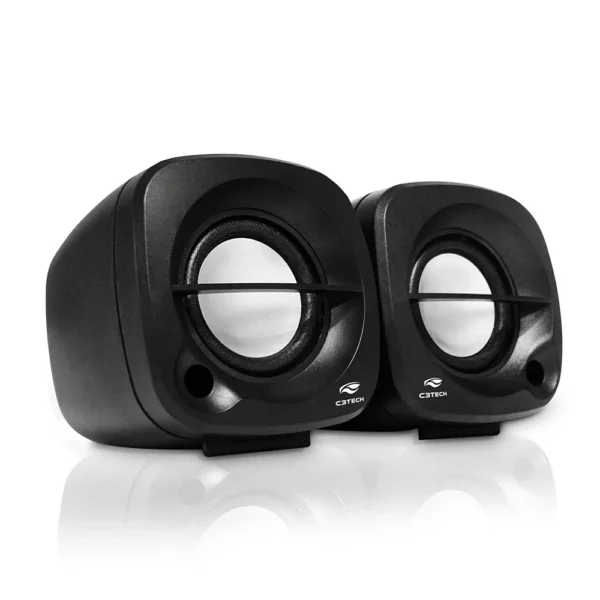 CAIXA DE SOM 3 WATTS RMS P2-USB 2.0 SP-303BK PRETA C3 TECH - Imagem 2