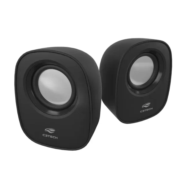 Caixa de Som 6 Watts RMS P2-USB 2.0 SP-30BK Preta C3 Tech