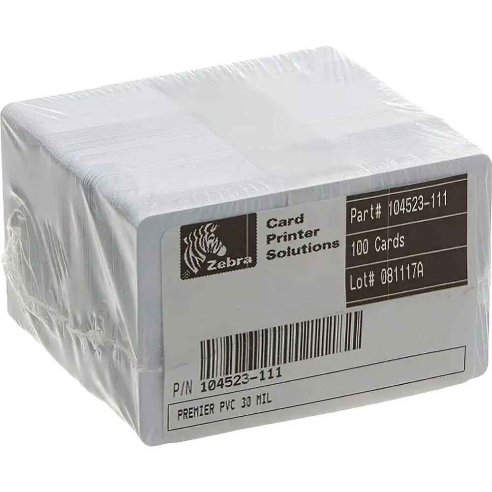 Cartão PVC Zebra Branco 0,76mm 500 UN -NAC - Imagem 2