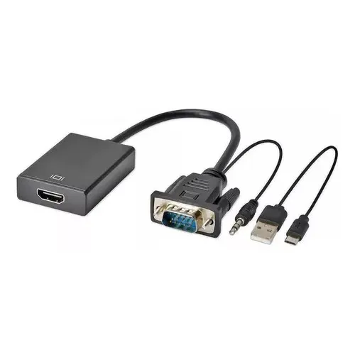Conversor de VGA para HDMI com Áudio P2 USB AT-VGA-HD Shinka - Imagem 2