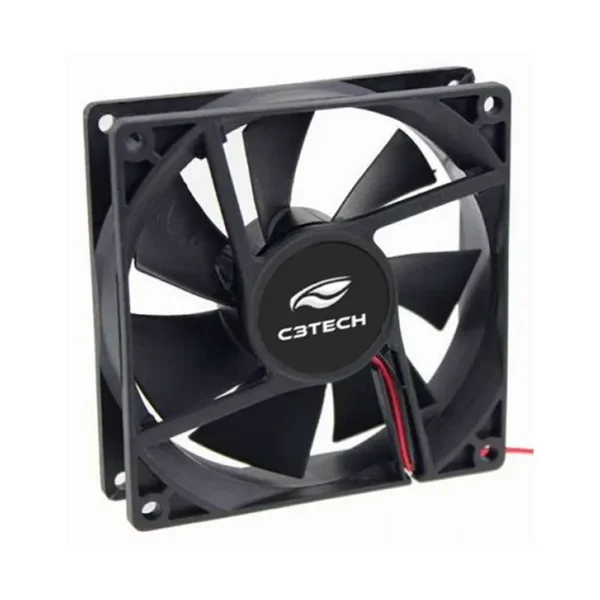 COOLER FAN 120MM SEM LEDS 1200RPM F7-100BK PRETO C3 TECH - Imagem 2