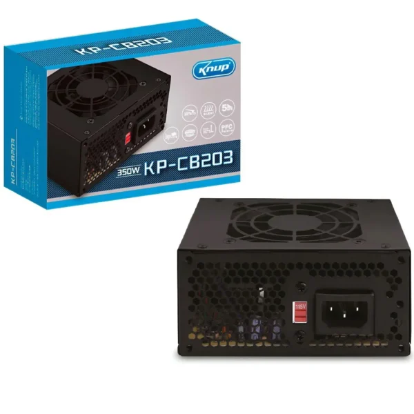 Fonte para Gabinete Slim Mini SFX 350W Real 24Pinos com Cabo de Força KP-CB203 Knup