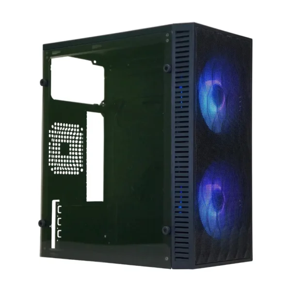 Gabinete Gamer Lateral em Acrílico com 2 Coolers Leds RGB BPC-N14B Brazil PC