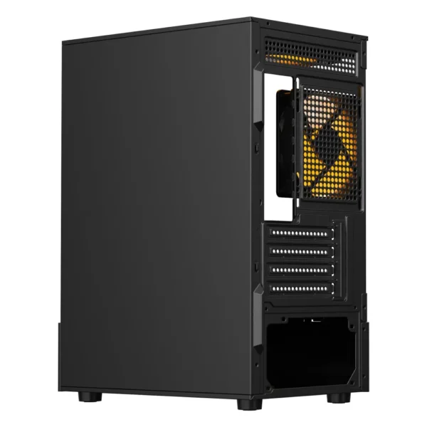 Gabinete Gamer Lateral em Vidro Temperado USB 3.0 sem Fonte 3 Coolers Led Ambar Preto BG-053 Nuker V2 Pro Bluecase - Imagem 3
