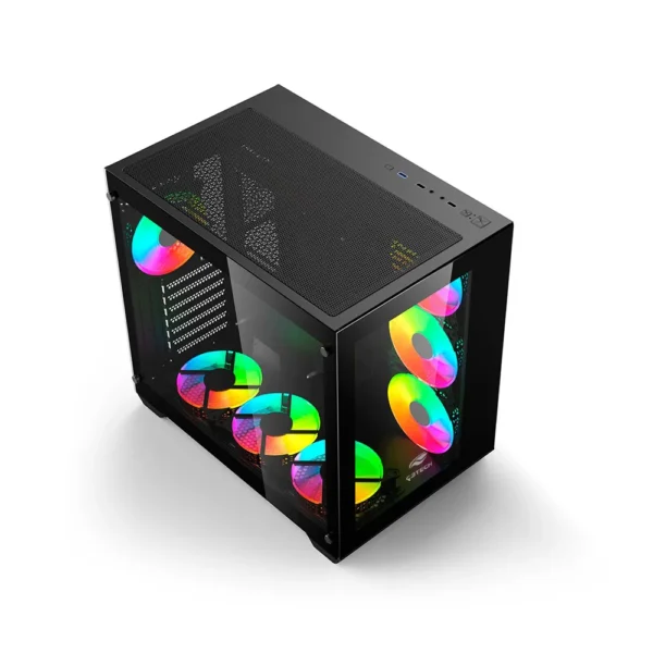 Gabinete Gamer Lateral Vidro sem Fonte Aquarius USB 3.0 MT-G910BK Preto C3 Tech - Imagem 2