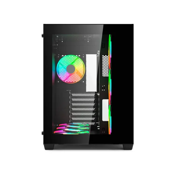 Gabinete Gamer Lateral Vidro sem Fonte Aquarius USB 3.0 MT-G910BK Preto C3 Tech - Imagem 3