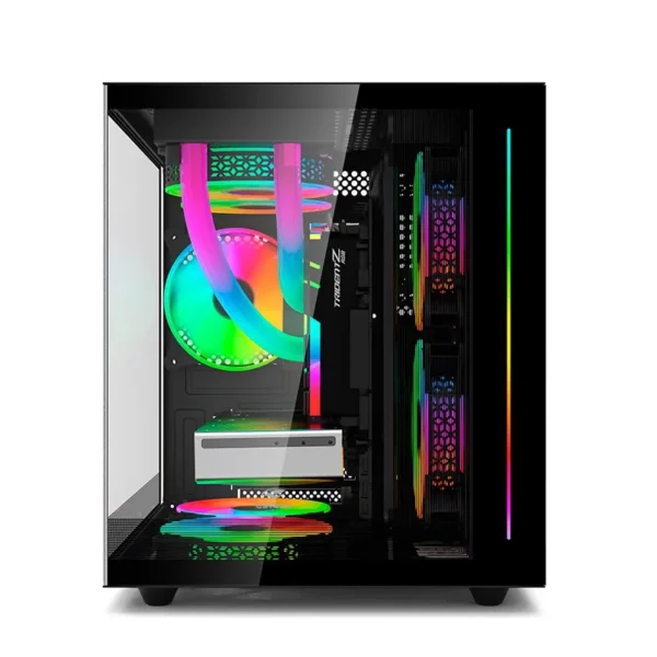 Gabinete Gamer USB 3.0 Lateral Vidro S/Fonte Aquarius MT-G810BK Preto C3 Tech - Imagem 3