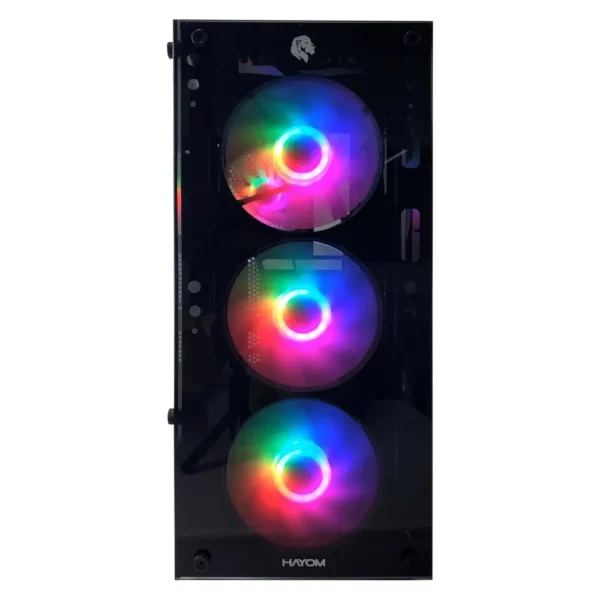 Gabinete Gamer Vidro Temperado USB 3.0 com 04 Coolers Leds RGB sem Fonte GB1749 Hayom - Imagem 2