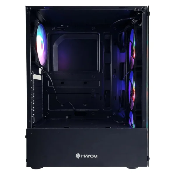 Gabinete Gamer Vidro Temperado USB 3.0 com 04 Coolers Leds RGB sem Fonte GB1749 Hayom - Imagem 4
