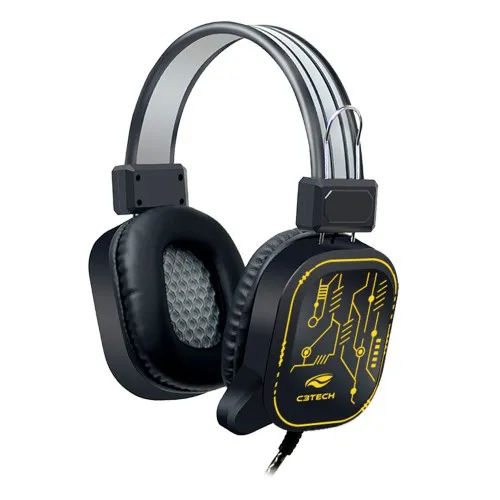 HEADSET GAMER CRANE II USB LED RGB PH-G320BKV2 C3 TECH - Imagem 3