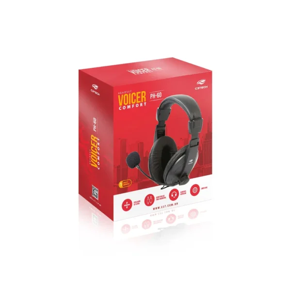 Headset Stereo C/Microfone Voicer Comfort PH-60 C3 Tech