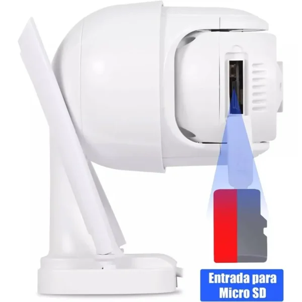 Kit - Câmera IP Externa 360º Speed Dome Yoosee + Cartão Micro SD 128Gb JL Protec - Imagem 3