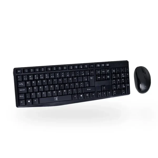 Kit - Teclado e Mouse sem fio Wi-Fi Multimídia Preto RF2.4G Arteck Maxprint