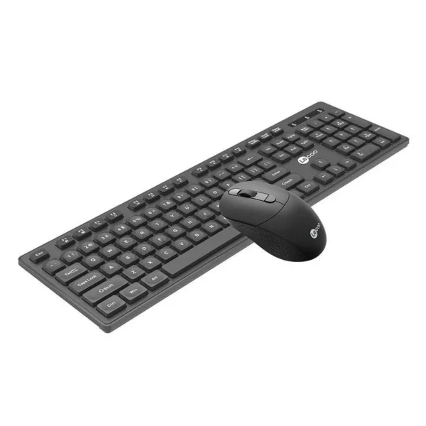 Kit - Teclado e Mouse Sem Fio Wireless KW201 Preto Lecoo - Imagem 2