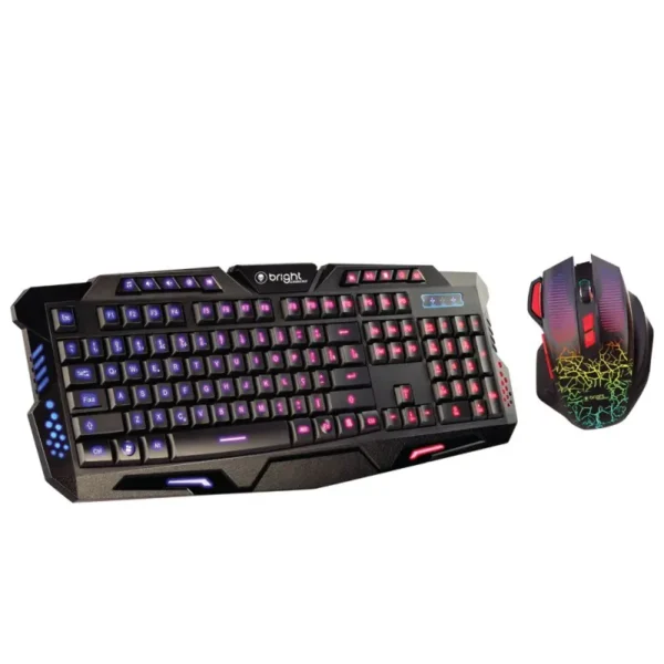 Kit- Teclado e Mouse USB Gamer Leds RGB 0594 Bright