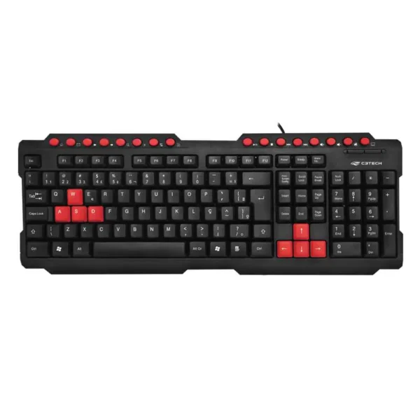 Kit- Teclado USB Gamer e Mouse USB Gamer GK-20BK C3 Tech - Imagem 2