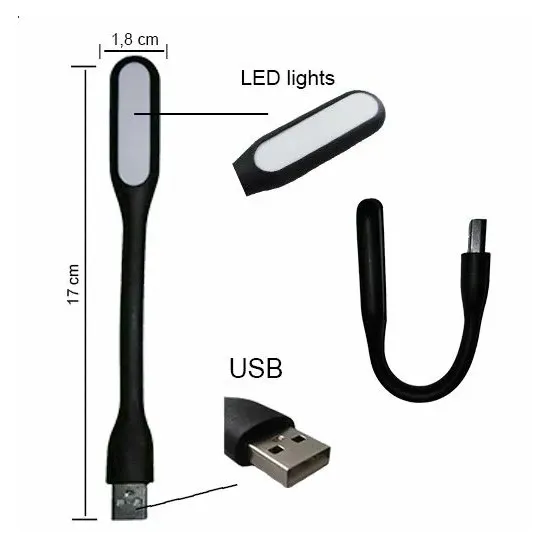 LUMINÁRIA FLEXÍVEL USB LED 5V 1.2W LU-01 TSA - Imagem 2