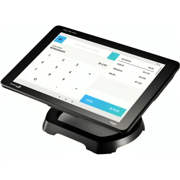 Mini PDV Touch Screen Elgin M10 com Impressora Integrada Tela 10 pol. Android
