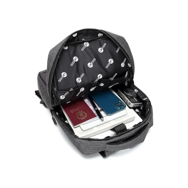 Mochila para Notebook Até 15,6" Basic BG01 Cinza Lecoo - Imagem 2