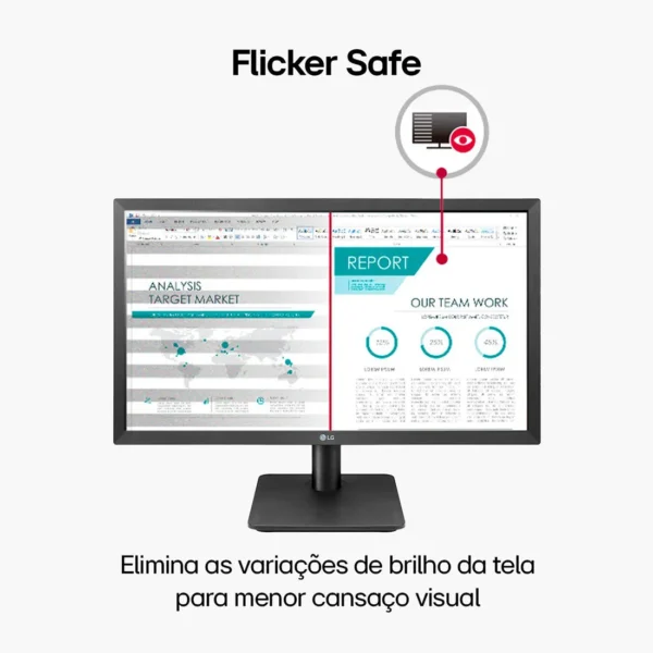 Monitor Gamer LG 22MP410 Tela VA 21.5" FHD 75HZ 5MS (GTG) HDMI e Freesync 22MP410-B.AWZM - Imagem 2