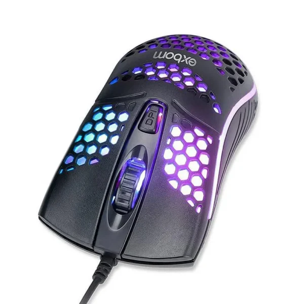 MOUSE GAMER USB OPTICO 1600DPI ULTRA LEVE COLMEIA MS-C32 LEDS RGB EXBOM