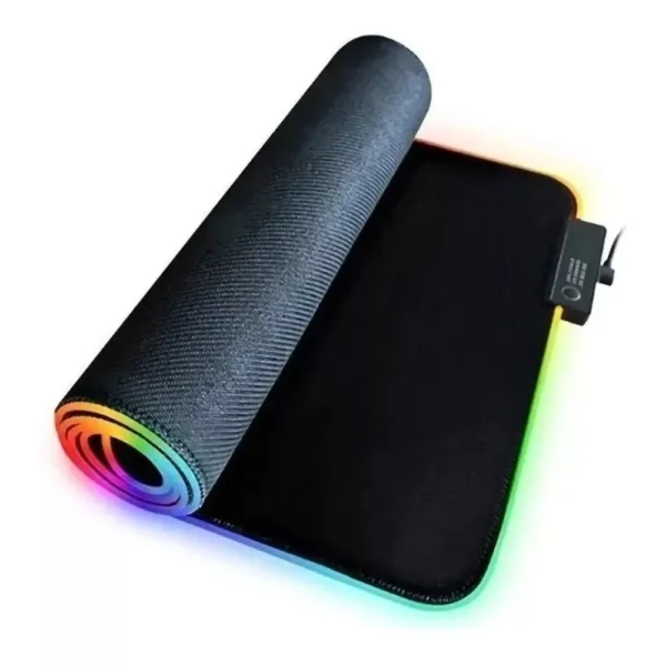Mouse Pad Gamer Borda com Leds RGB 80X30cm Speed Preto Exbom - Imagem 2