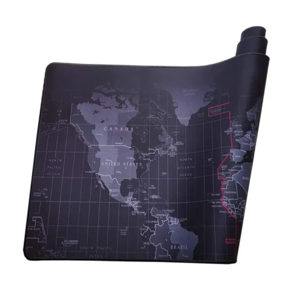 MOUSE PAD GAMER MAPA MUNDI 70X35CM BORDA COSTURADA MP-7035C EXBOM - Imagem 2