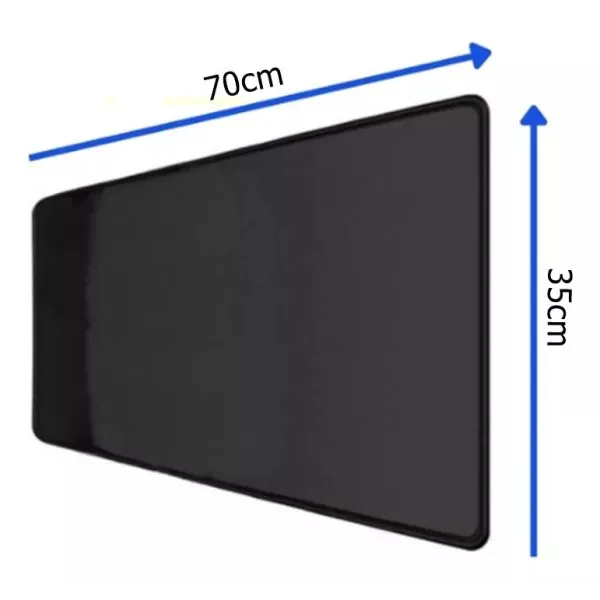 MOUSE PAD GAMER PRETO 70X35CM BORDA COSTURADA MP-7035C EXBOM - Imagem 3