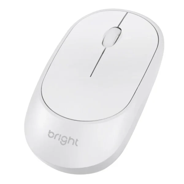 MOUSE SEM FIO 2.4GHZ WI-FI 1000DPI MS001 BRANCO BRIGHT