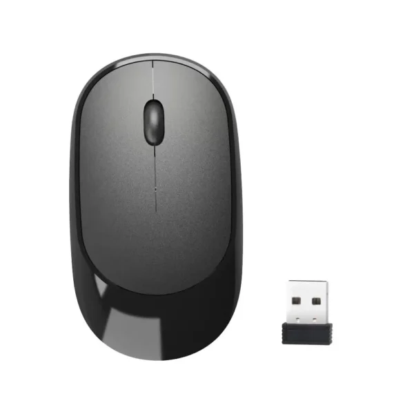 MOUSE SEM FIO 2.4GHZ WI-FI 1000DPI MS002 PRETO BRIGHT - Imagem 3