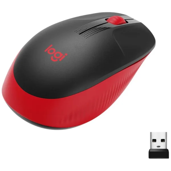 Mouse sem Fio Óptico Wi-fi 1000dpi com Pilhas M190 Vermelho Logitech