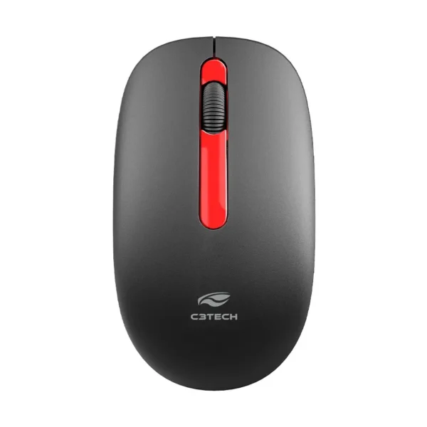 Mouse sem fio Wi-Fi 1200Dpi M-W15RBK Preto C3 Tech - Imagem 2