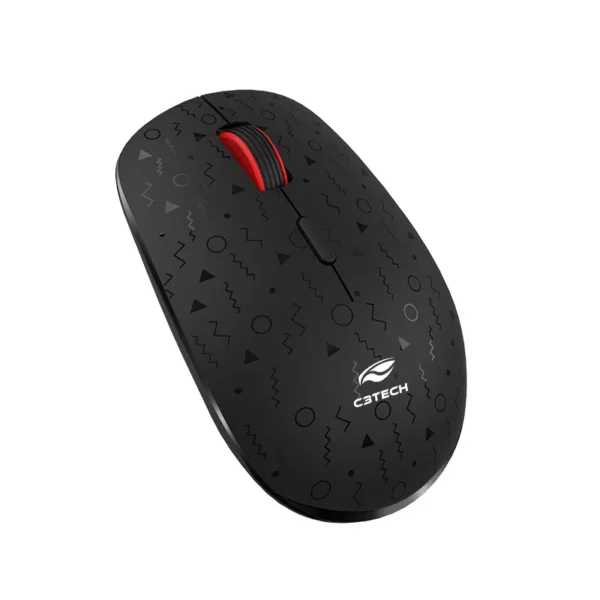 Mouse sem fio Wi-Fi 1600DPI com Bateria Recarregável M-W90 C3 Tech - Imagem 2