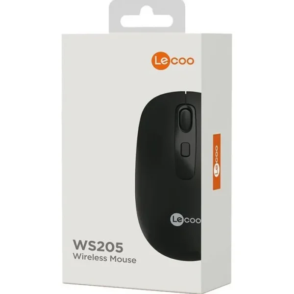 Mouse sem fio Wi-Fi 1600Dpi WS212 Preto Lecoo Destaque