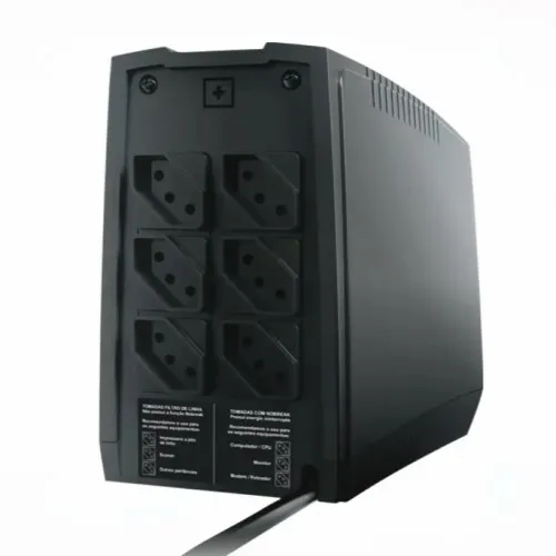NOBREAK 700VA BIVOLT 6 TOMADAS 1 BATERIA UPS COMPATC XPRO TS SHARA - Imagem 3