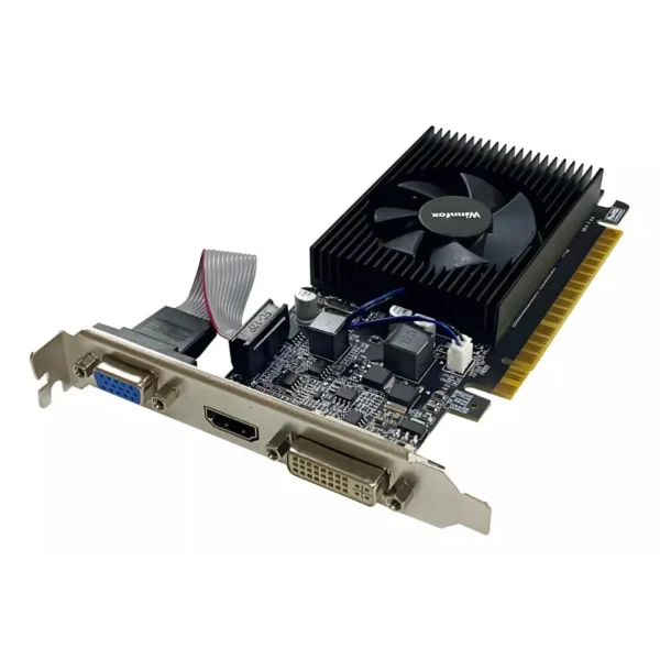 Placa de Vídeo 1GB DDR3 64Bit GeForce G210 VGA-DVI-HDMI Low Profile VXPro - Imagem 2