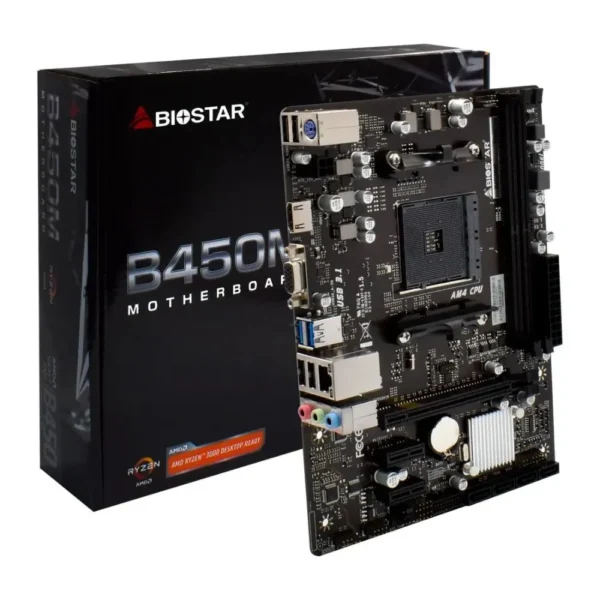 Placa Mãe AM4 DDR4 VGA/HDMI Rede Gigabit B450MHP Biostar