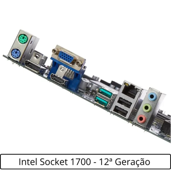 Placa Mãe Soket Intel 1700 12ª Geração DDR4 VGA HDMI Rede Gigabit IPMH610E PCWare - Imagem 4