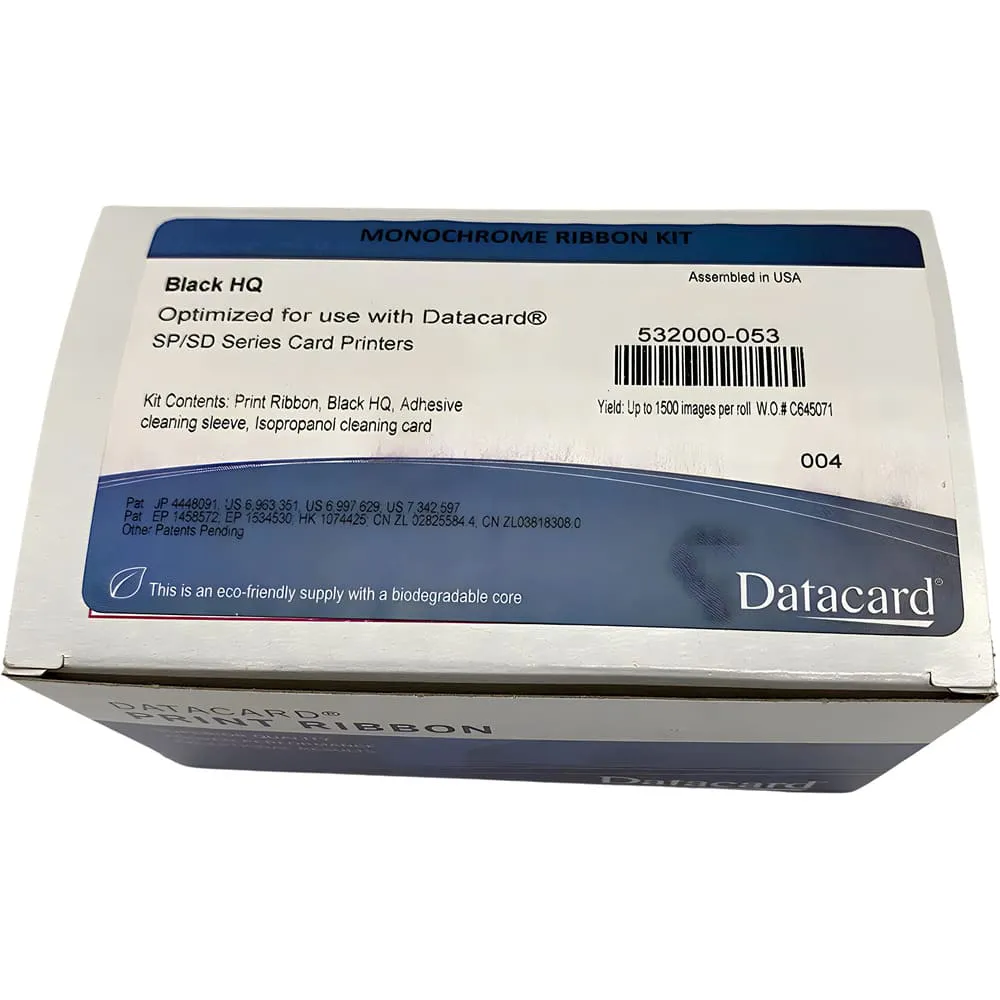 Ribbon Preto Datacard SD160/SD260/SD360/SP35/SP55 -NAC - Imagem 3