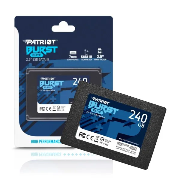 SSD 240gb Sata 3 450mbps 6Gbps 2.5" 7mm PBE240GS25SSDR Patriot -NAC