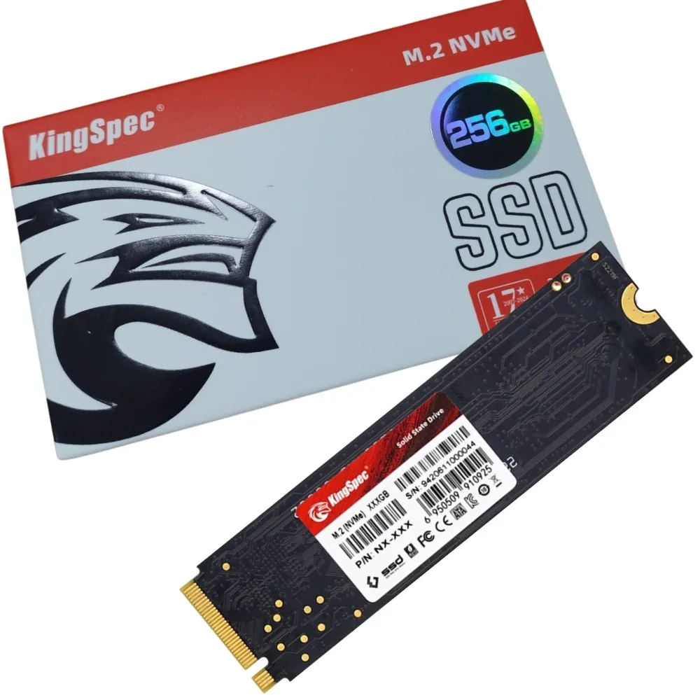 SSD 256Gb M.2 Nvme 3600Mbps Pcie NX-256 2280 Kingspec -NAC