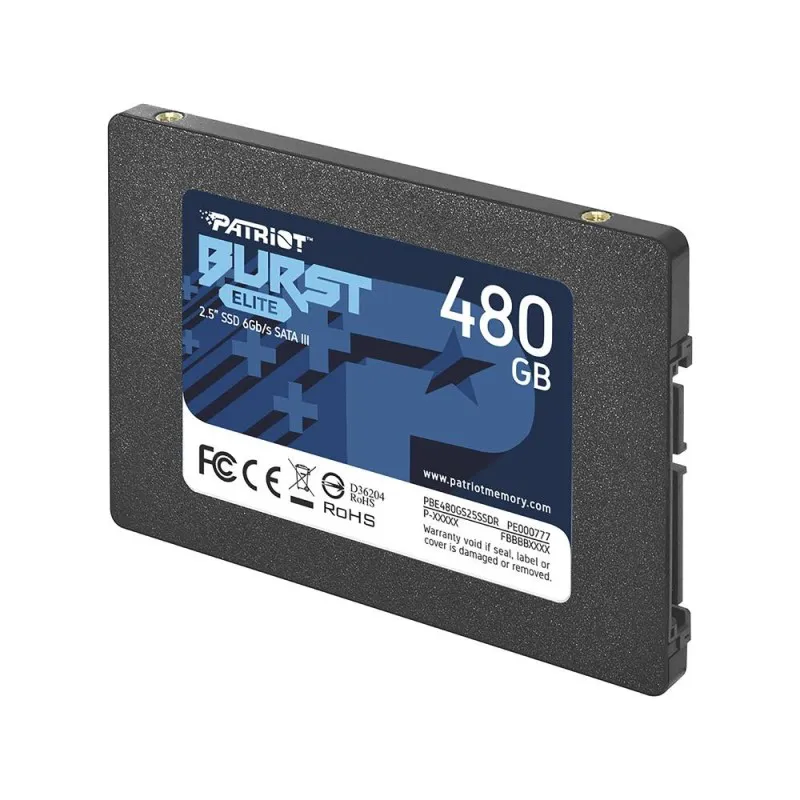 SSD 480Gb Sata 3 450Mbps 6Gbps 2.5" 7mm PBE480GS25SSDR Patriot -NAC - Imagem 2