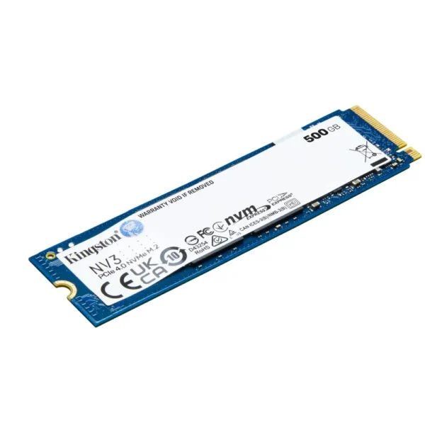 SSD 500Gb M.2 NVMe PCIe 4.0 2280 5000Mbps NV3 SNV3S/500G Kingston - Imagem 2