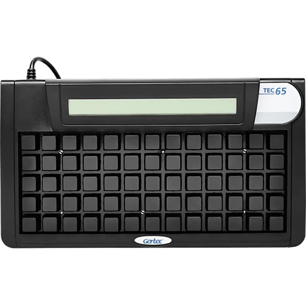 Teclado PDV Gertec TEC-E 65 com Display USB -NAC - Imagem 2