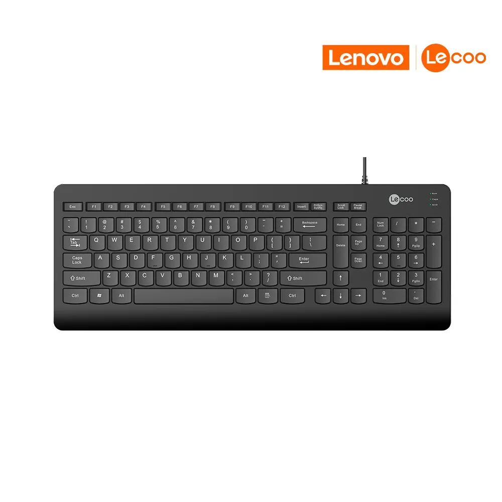 Teclado USB Slim ABNT2 KB103 Wired Preto Lecoo -NAC - Imagem 2