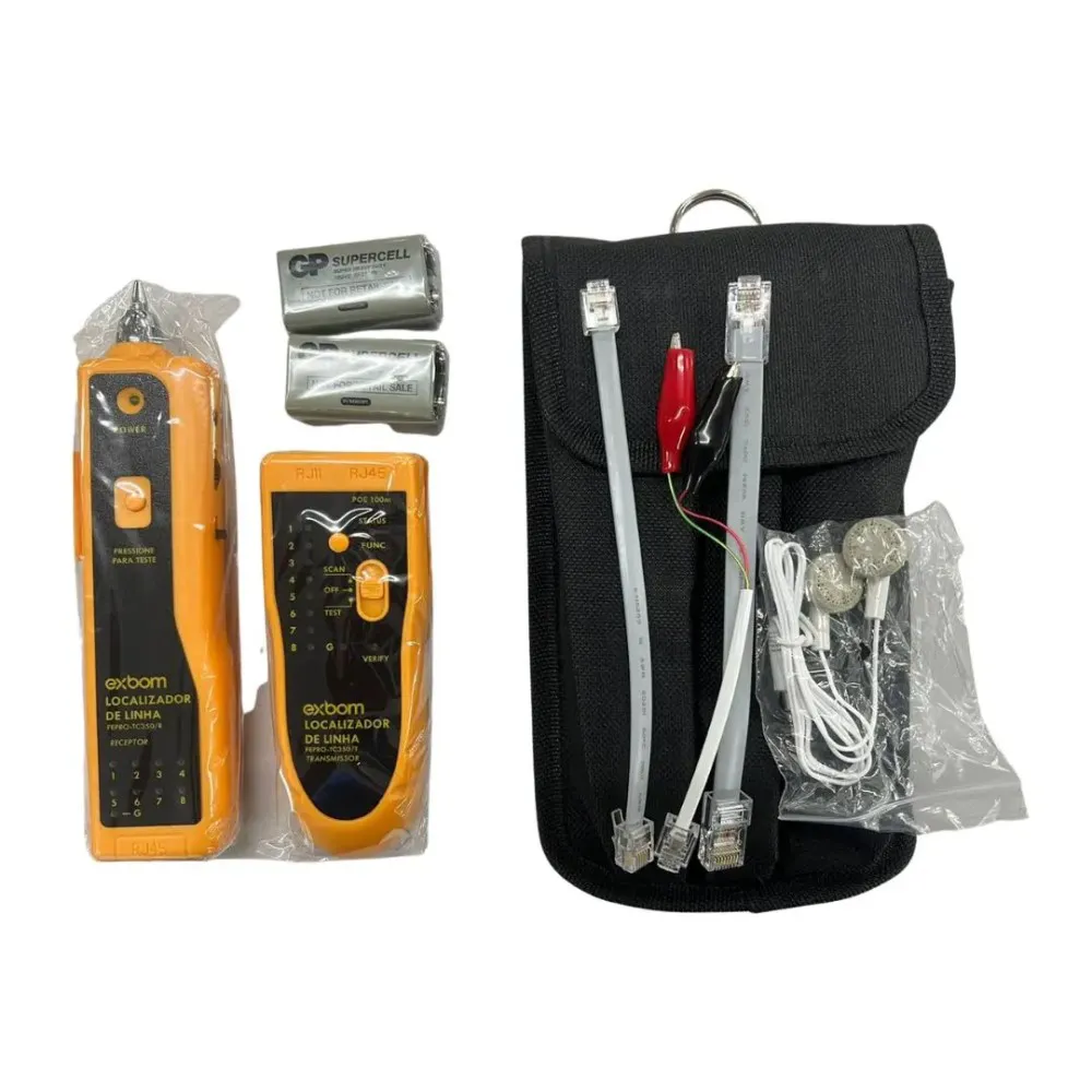 Testador de Cabo de Rede Lan com Localizador FEPRO-TC350 Exbom -NAC - Imagem 2