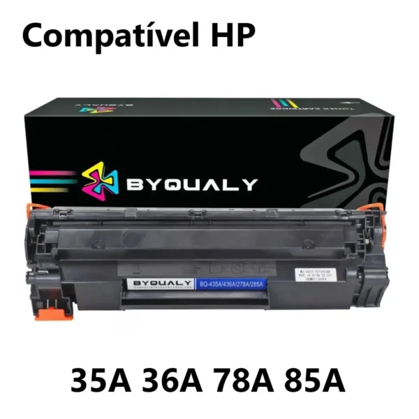 Toner Compatível HP 35A/36A/78A/85A Preto Byqualy