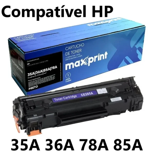 TONER COMPATIVEL HP 35A/36A/78A/85A PRETO MAXPRINT